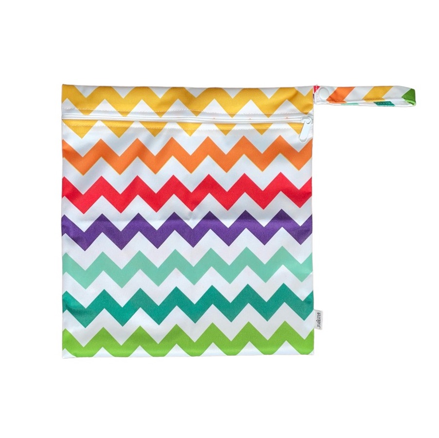 2-teiliges Nasstaschen Set – Wasserdichte Wetbags Für Kindergarten, Stoffwindeln, Badekleidung, 20x25 Cm, Waschbar