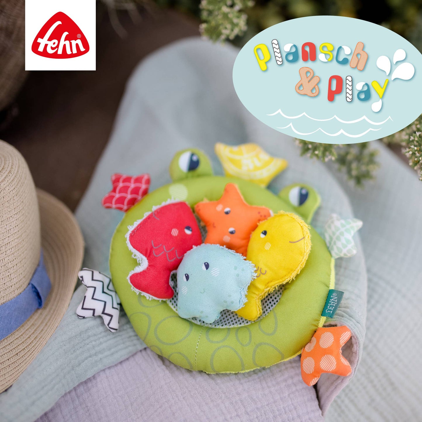 Badekescher Frosch - Stoff-Kescherspiel /Badespielzeug