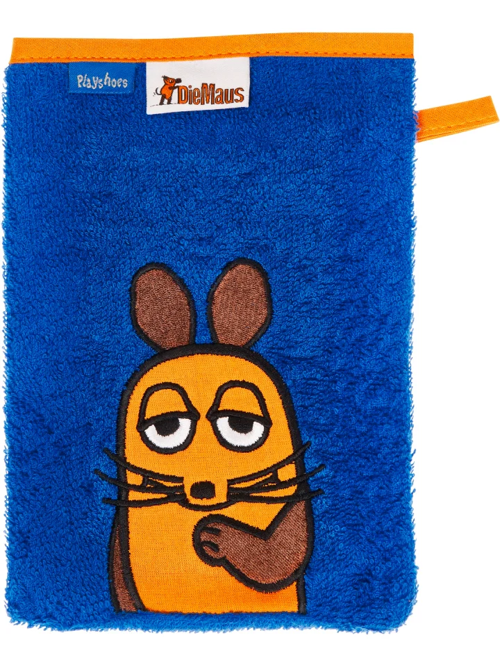 Waschhandschuh für Kinder "Die Maus" marine