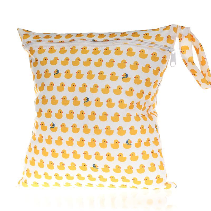 Nassbeutel in gelbem Badeenten-Design