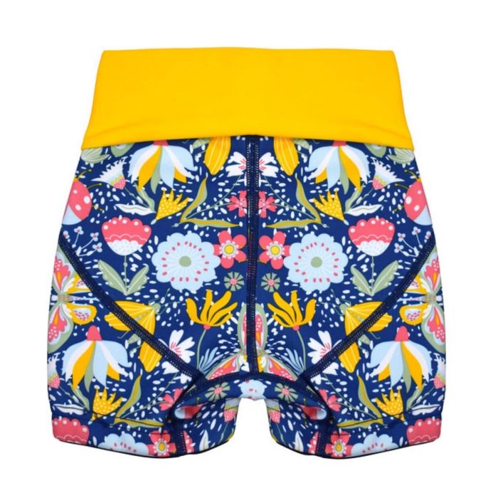 Badehose für Mädchen im Design "Garden Delight" von hinten
