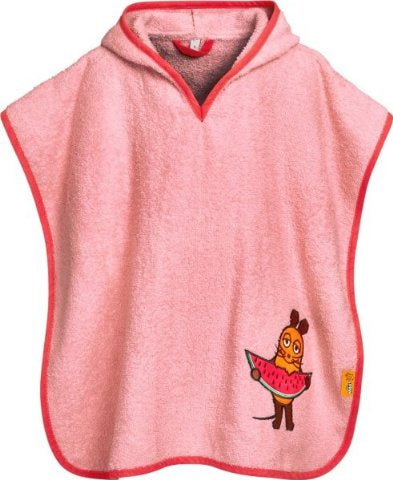 Bade-Poncho für Kinder "Die Maus" Melone