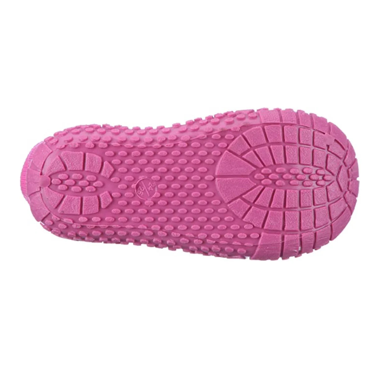 Rutschfeste Sohle der Aqua-Socken in rosa