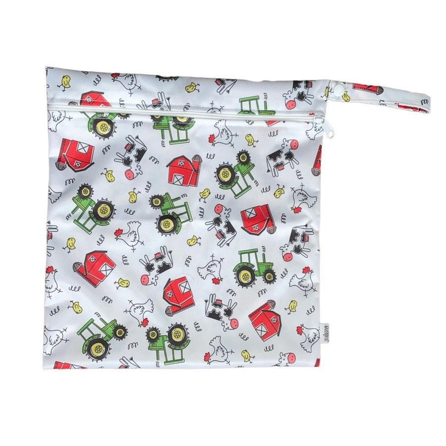 Nassbeutel im Bauernhof-Design
