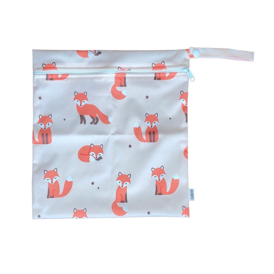 Nassbeutel mit Füchsen