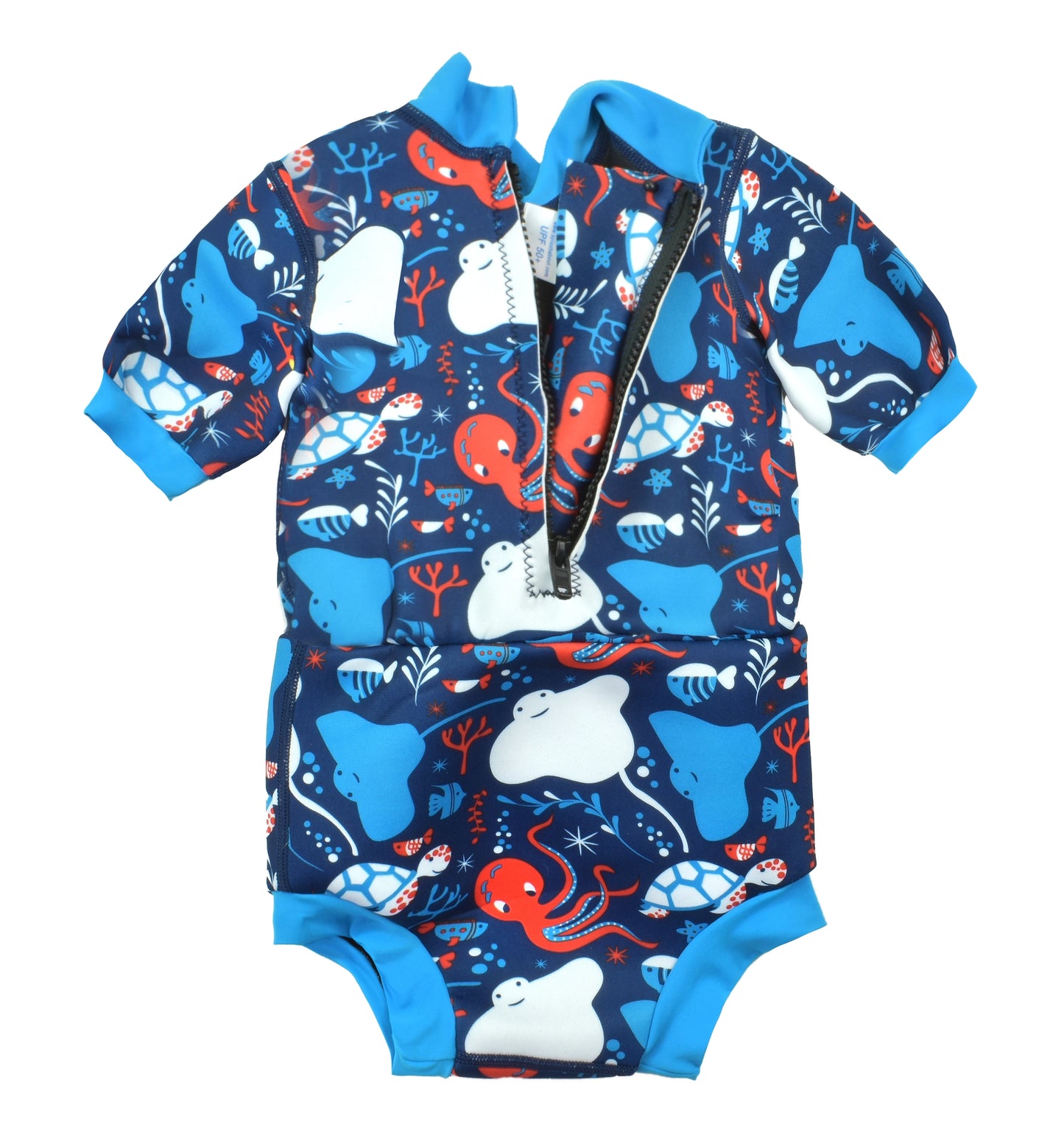 Der Reißverschluss des Wetsuits "Under the Sea" ermöglicht kinderleichtes Umkleiden