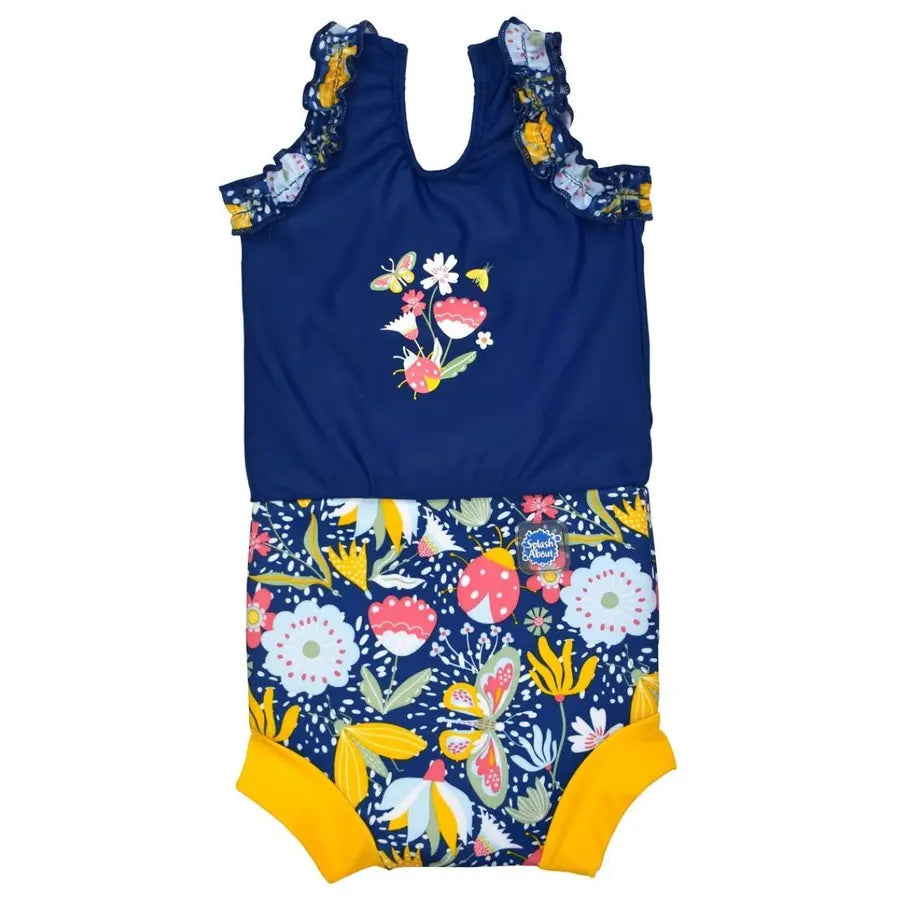 Badeanzug mit integrierter Schwimmwindel im Design "Garden Delight"