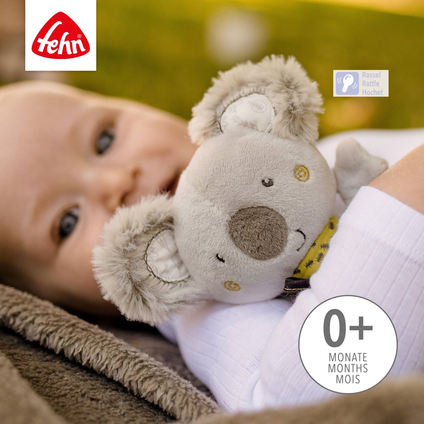 Ring-Greifling Koala - Motorikspielzeug mit Rassel