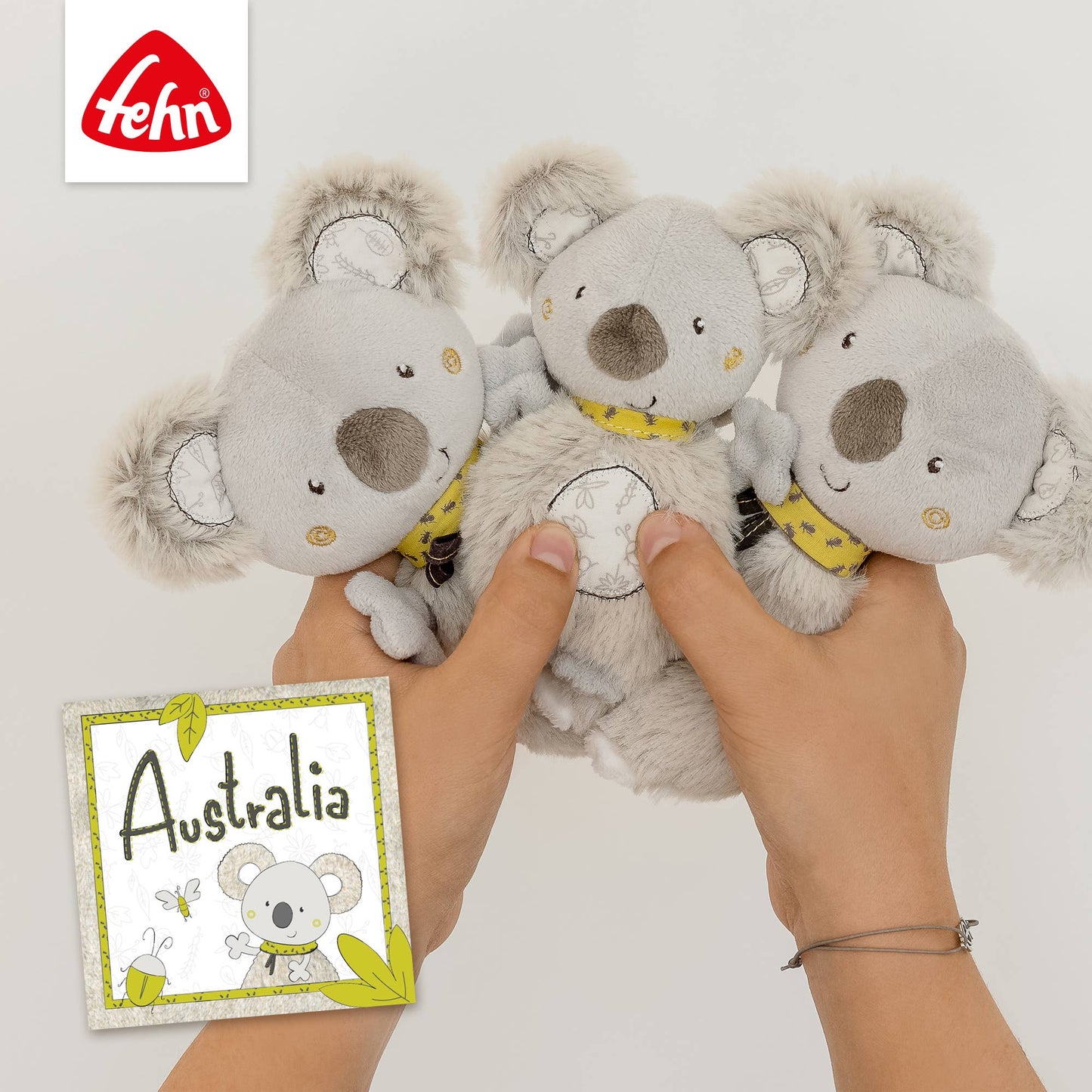 Ring-Greifling Koala - Motorikspielzeug mit Rassel