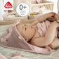 Kapuzenbadetuch Flamingo - Bade-Poncho aus Frottee