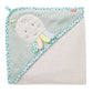 Kapuzenbadetuch Oktopus - Bade-Poncho aus Frottee