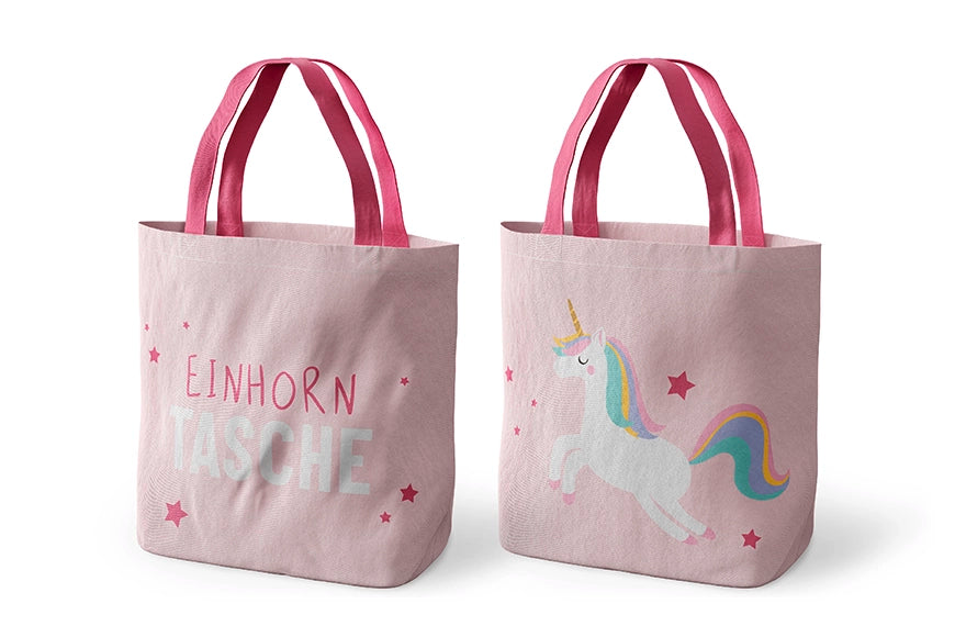 taschen für kinderfahrrad Kinder-Tasche La Vida Mini Shopper Beutel Löwe Einhorn Pinguin Bär – JULIDU