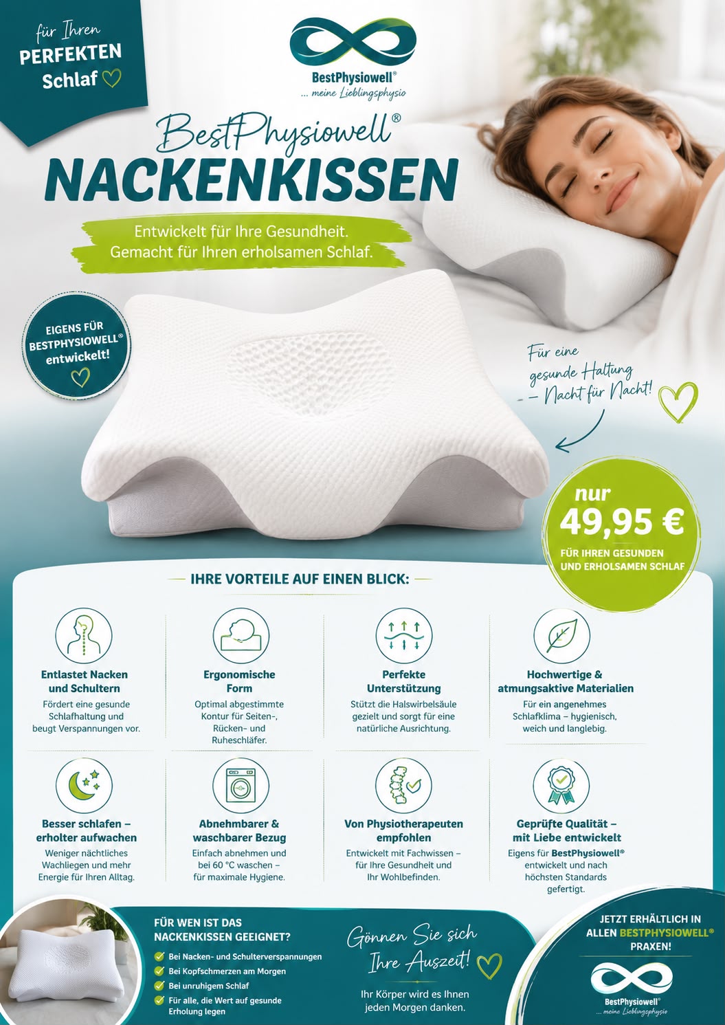 BestPhysiowell® Nackenkissen
