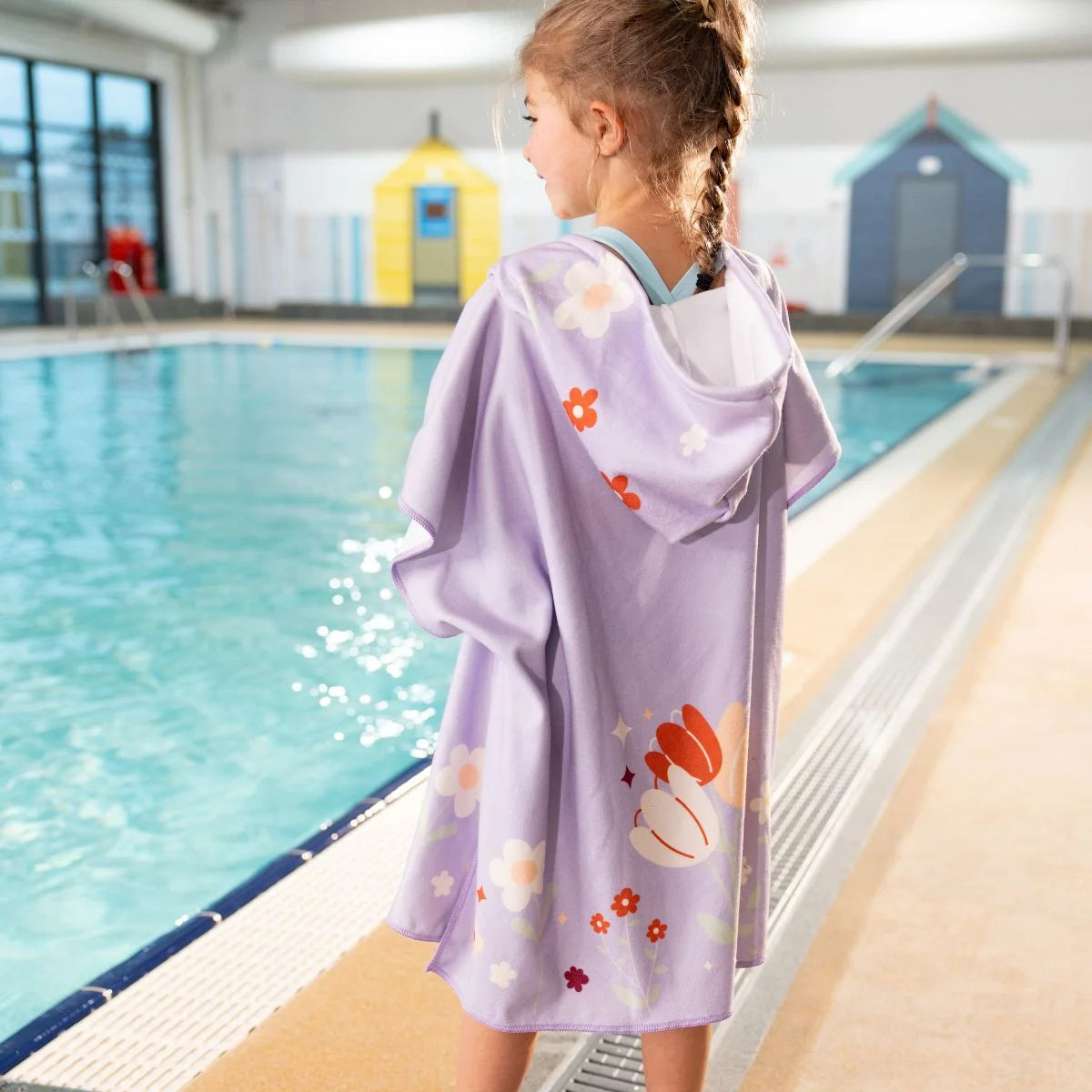 Bade-Poncho "Lilac Spring"