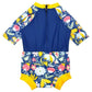 UV Schwimmanzug für Babys "Garden Delight" von hinten