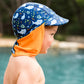 UV Sonnenhut mit Nackenschutz für Baby und Kind "Shark Reef"