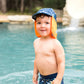 UV Sonnenhut mit Nackenschutz für Baby und Kind "Shark Reef"