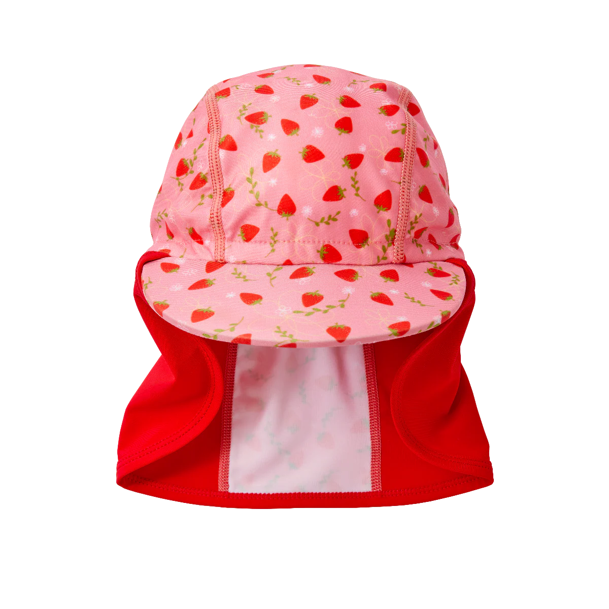 UV Sonnenhut mit Nackenschutz für Baby und Kind "Strawberry Field"
