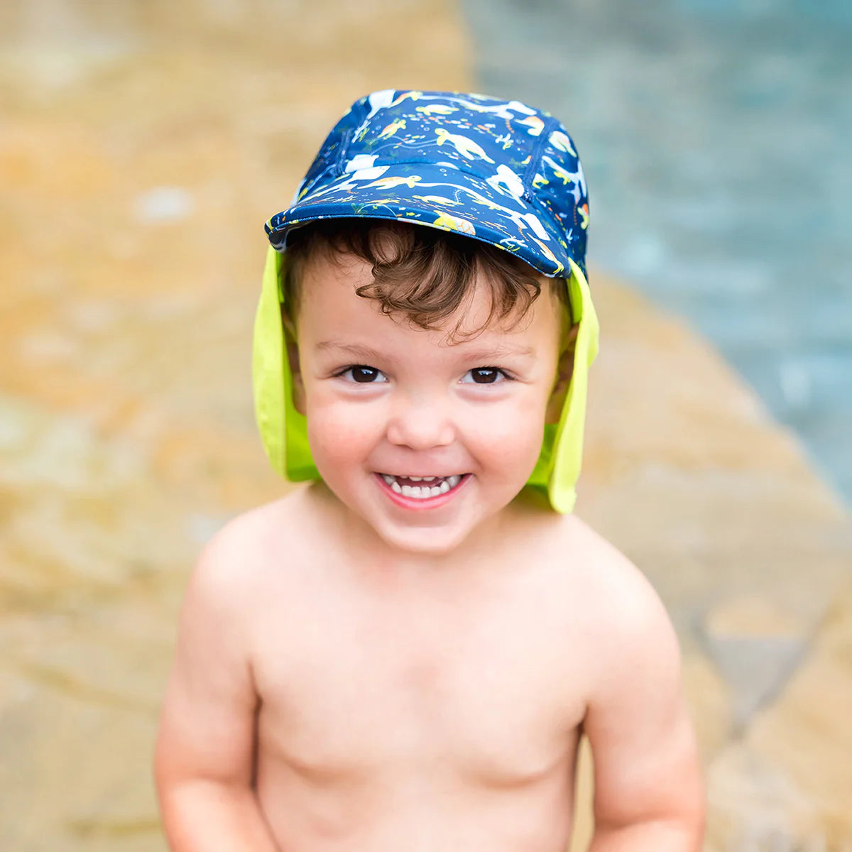 UV Sonnenhut mit Nackenschutz für Baby und Kind "Turtle Tide"