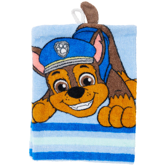 Waschhandschuh für Babys und Kinder "Paw Patrol" in blau