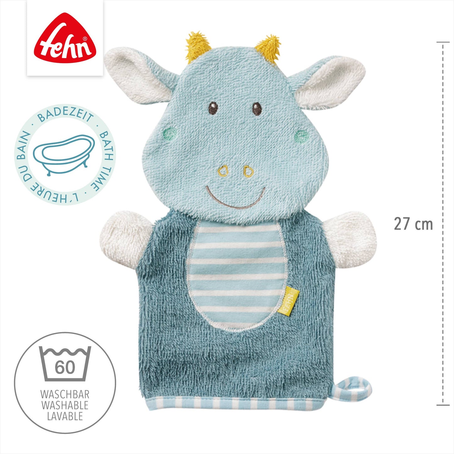 Waschhandschuh Drache - Waschlappen mit Tiermotiv