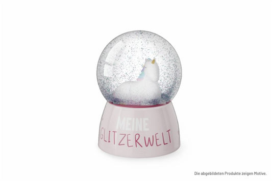 La vida Glitzerkugel "Einhorn"