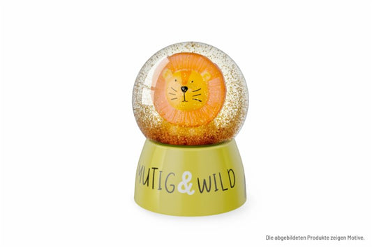 La vida Glitzerkugel "Löwe"