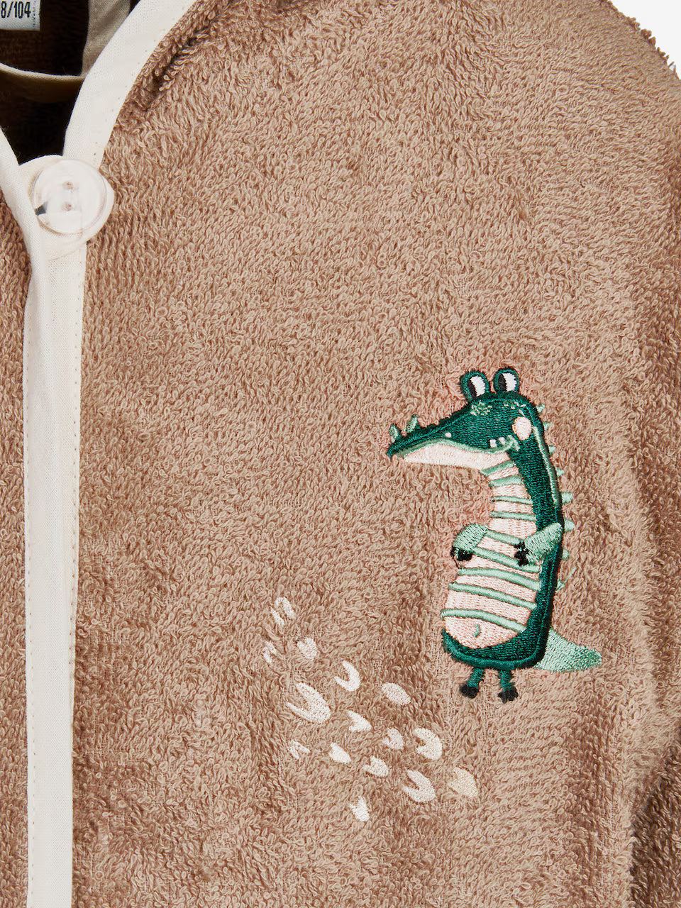 Bademantel für Baby und Kind "Krokodil"