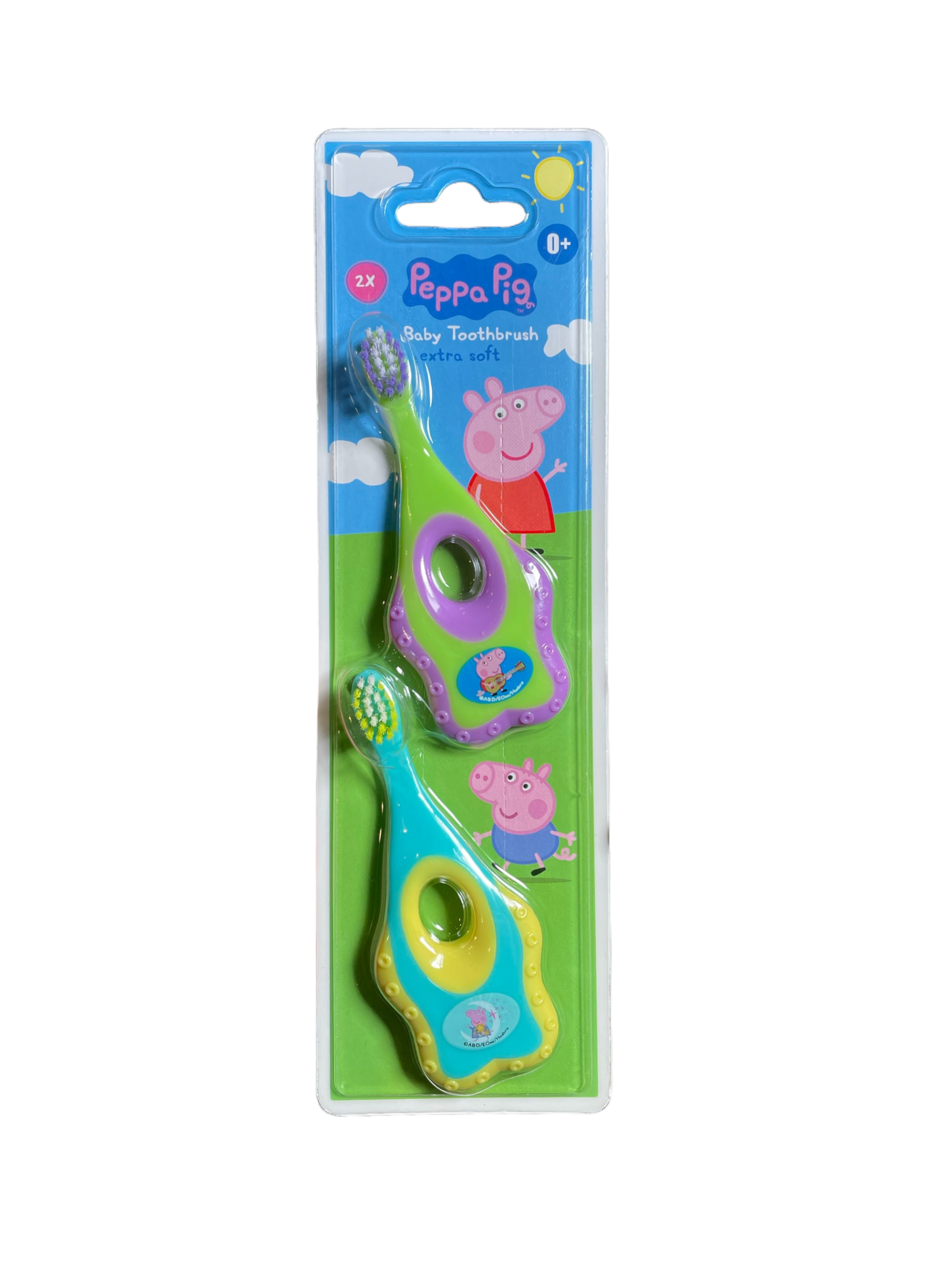 Baby-Zahnbürsten mit Peppa Pig in grün