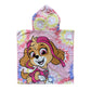 Badeponcho für Kinder mit Paw Partol Hunden in rosa von hinten