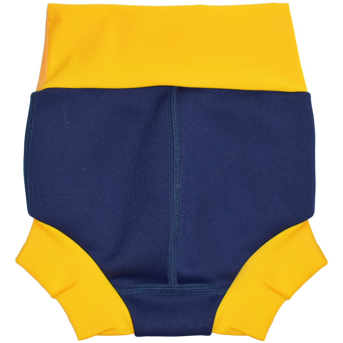 Neopren-Schwimmwindel "blue + yellow" von hinten