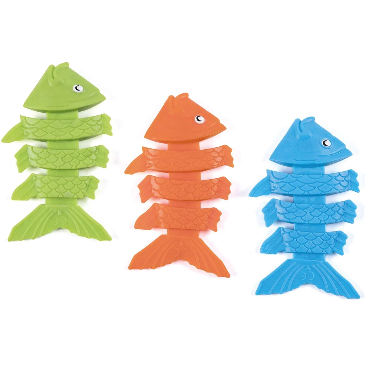 "Squiggle Wiggle" Tauchfische in grün, orange und blau