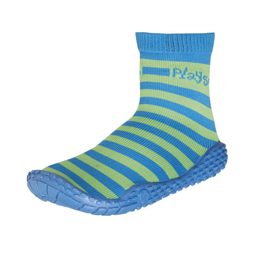 Aqua-Socken für Kinder mit blau-grünen Streifen
